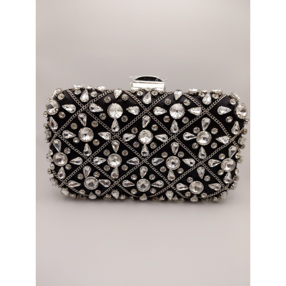 GUNNE SAX Dazzling Crystal Evening / Wedding /Party Clutch Purse by Jessica Mc